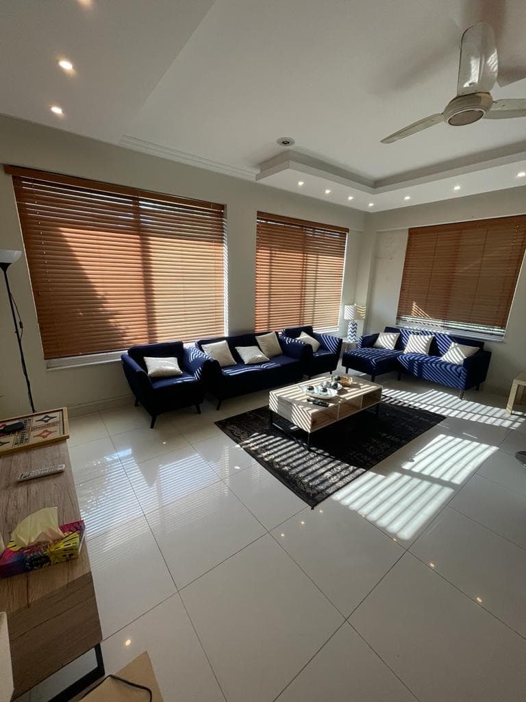 Spacious sun-drenched living room